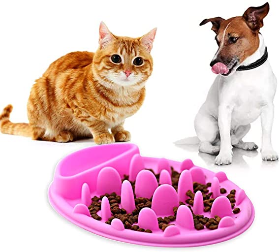 Anti Chocking Silicone Pet Dog Fun Slow Feeder Kissan kulho