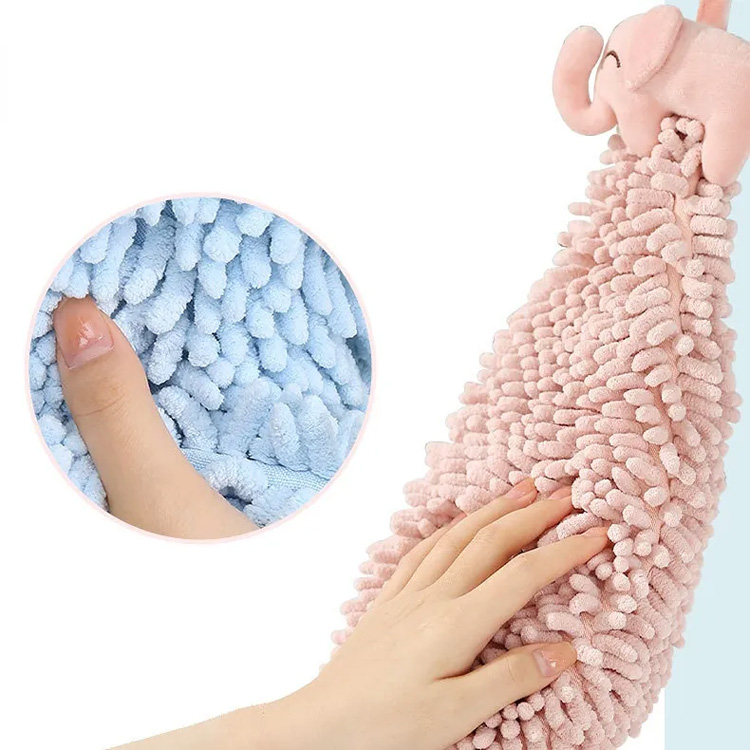 Sarjakuva kylpyhuone keittiö rag chenille fluffy käsipyyhe