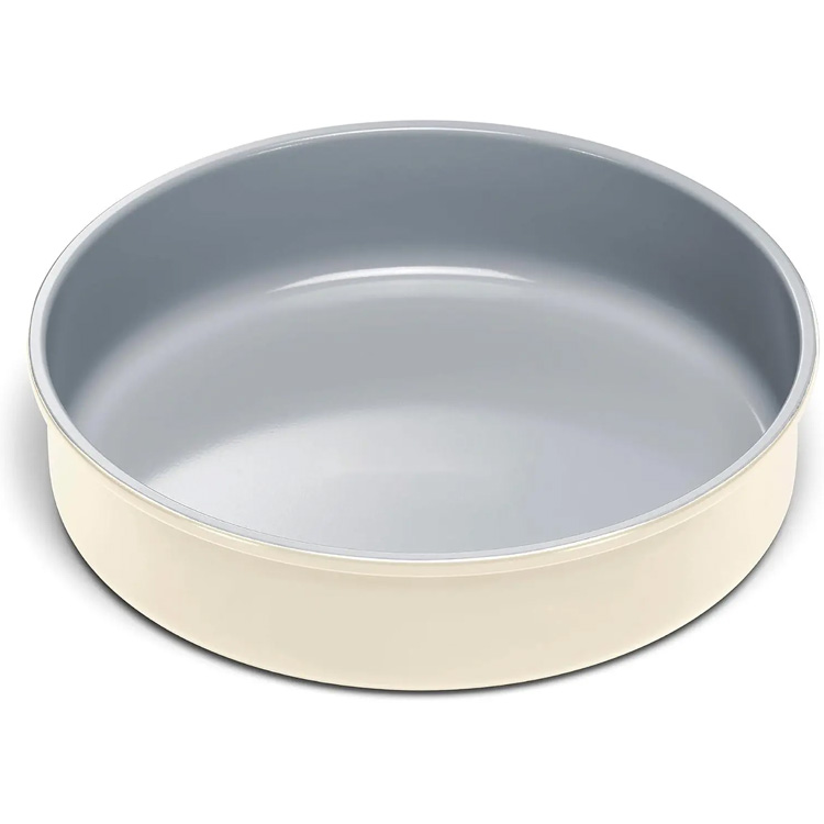 Pinnoitusympyrän pannu nonstick ruostumattomasta teräksestä pyöreä kakkupannu
