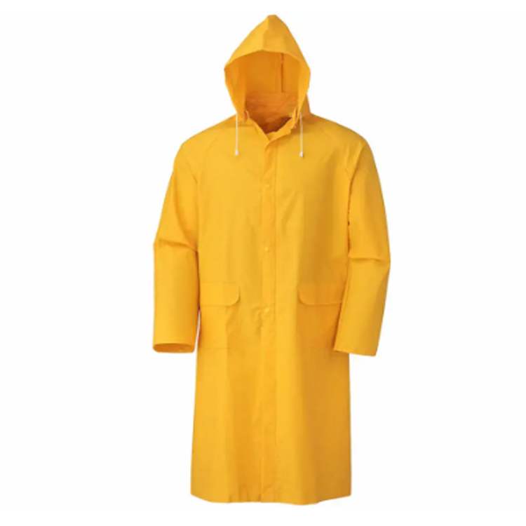 Mukautettu Heavy Duty Rain Coat PVC Vedenpitävä sade poncho