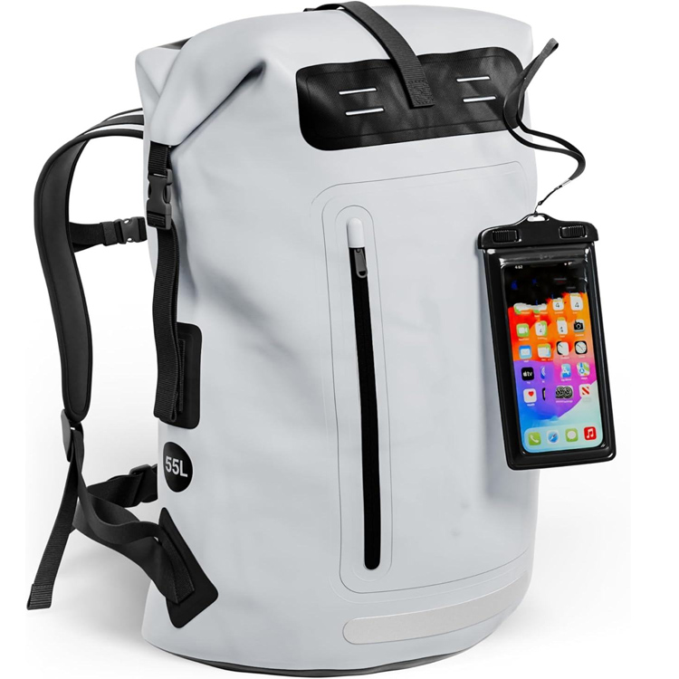 Räätälöity ulkokäyttöön tarkoitettu, raskaaseen käyttöön rullaava, suljettava kuivapussi