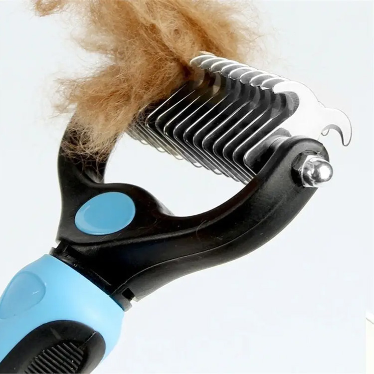 Kaksipuolinen DesHedding DeMatting Grooming Brush Comb
