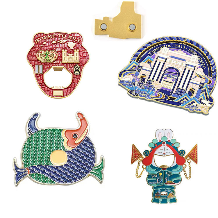 Glitter Metal -jääkaappimagneetit Kampanja-jääkaappimagneetit