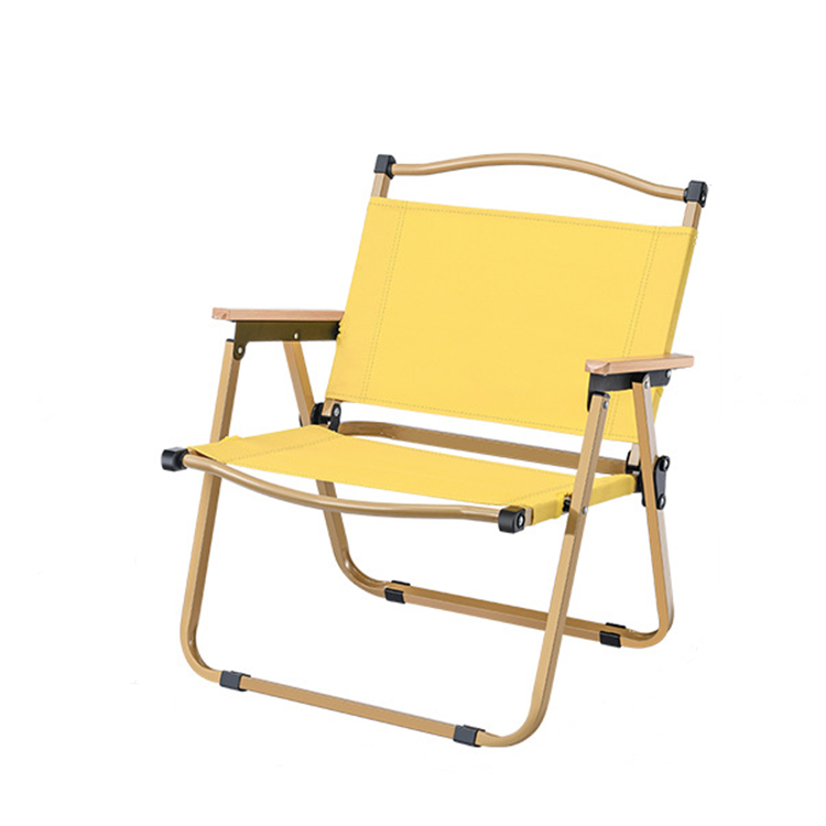 Korkealaatuinen kevyt ruostumattomasta teräksestä valmistettu taitettava retkeilytuoli