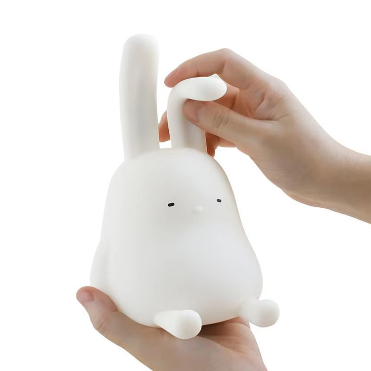 Lasten lahja silikoni Rabbit Kids Nightlight Bunny -pöytälamppu