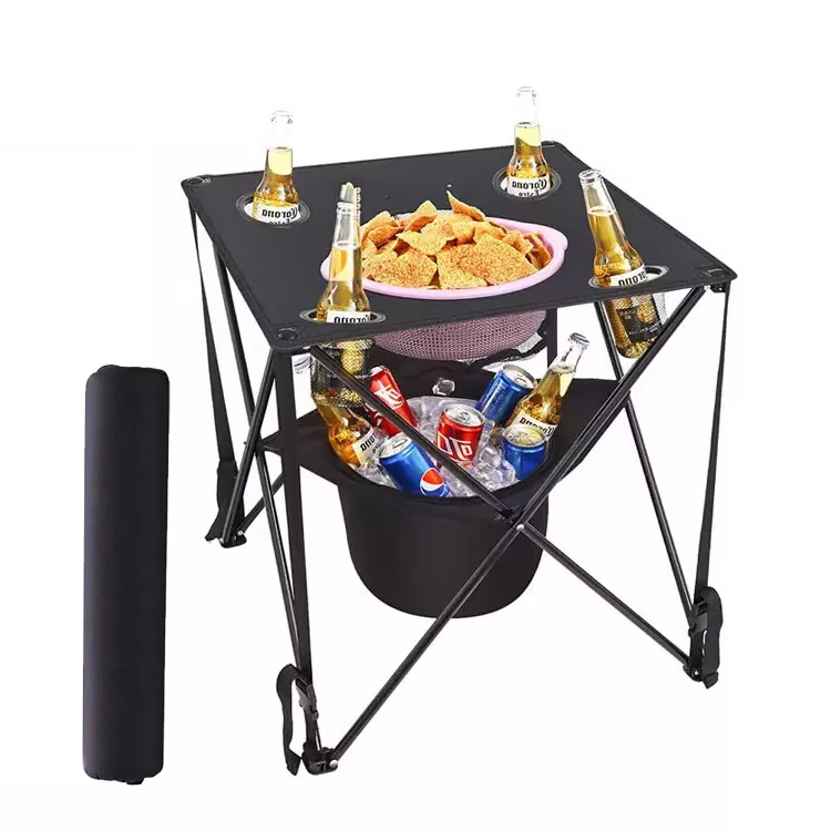 Moderni kannettava rautainen taitettava pöytä ulkona käytettävään kotibaariin