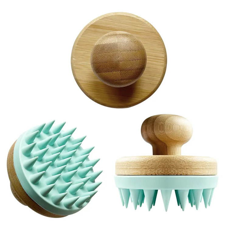 Uusi silikoni -shampoo -harja Home Cleaning Scalin harja