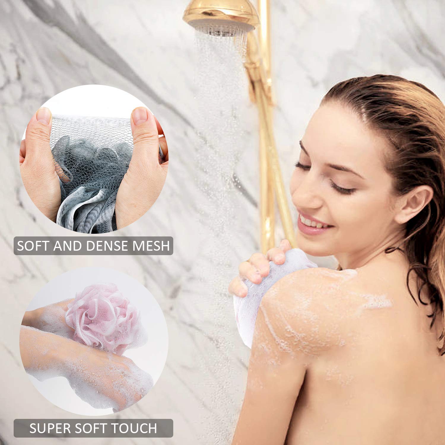 Perfect Mesh Body Scrubber suihkusieni pesusieni