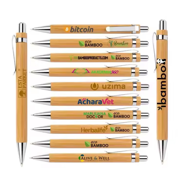 Mainoslahja Eco Pen alhainen hinta mainosbambukynä