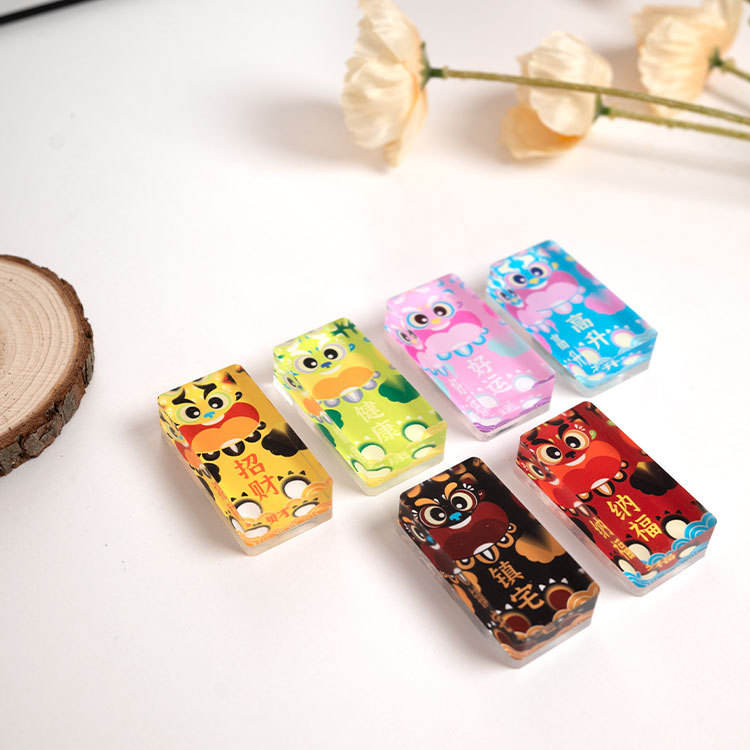 Pehmeä magneettinen akryylitiili jääkaapin magneettitarra