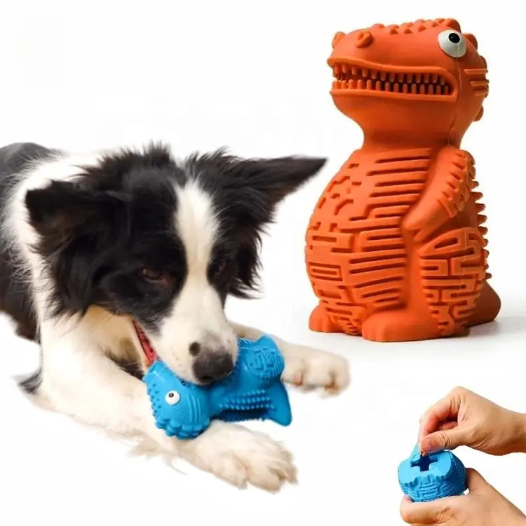 Kova haku pureskeleva kumi dinosaurus palapelin koira lelu