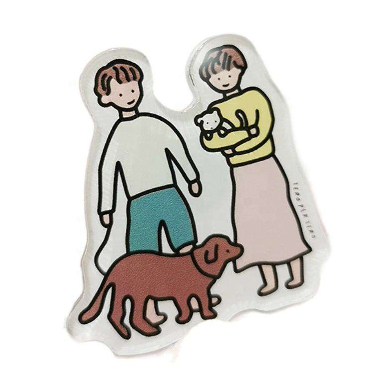 Läpinäkyvät Creative akryylijääkaapin magneettitarrat