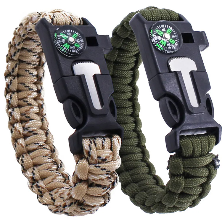 Tukkunäyte Survival 550 LBS Tactical Paracord rannekoru